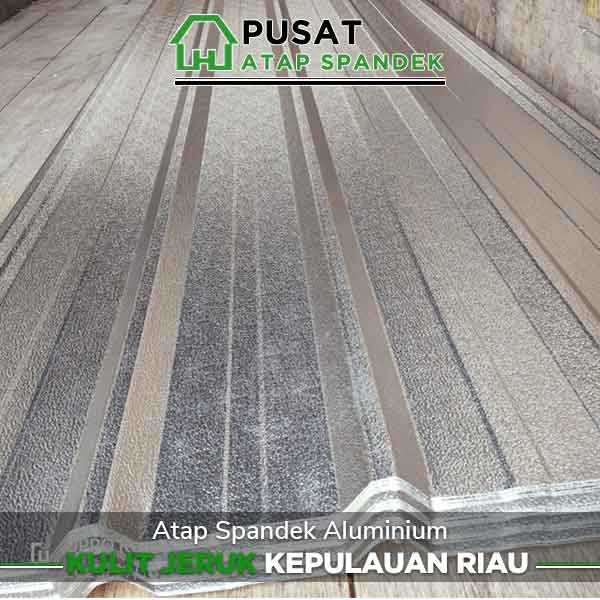 harga atap spandek aluminium kulit jeruk Kepulauan Riau