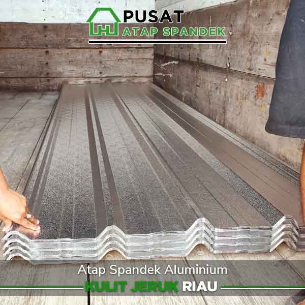 harga atap spandek aluminium kulit jeruk Riau