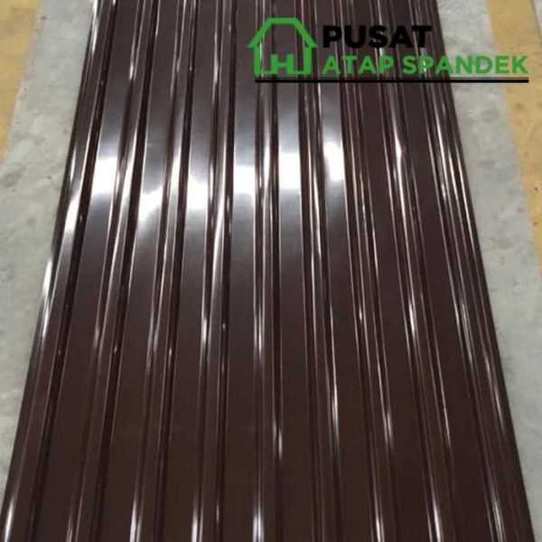 harga spandek warna coklat tua