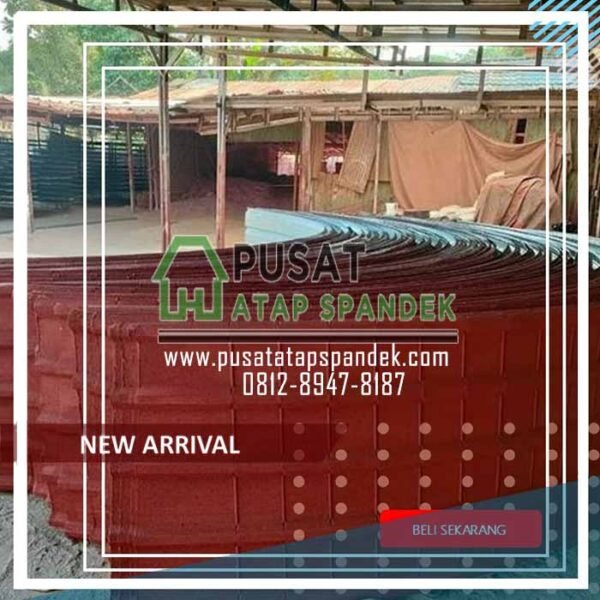 atap spandek lengkung pasir