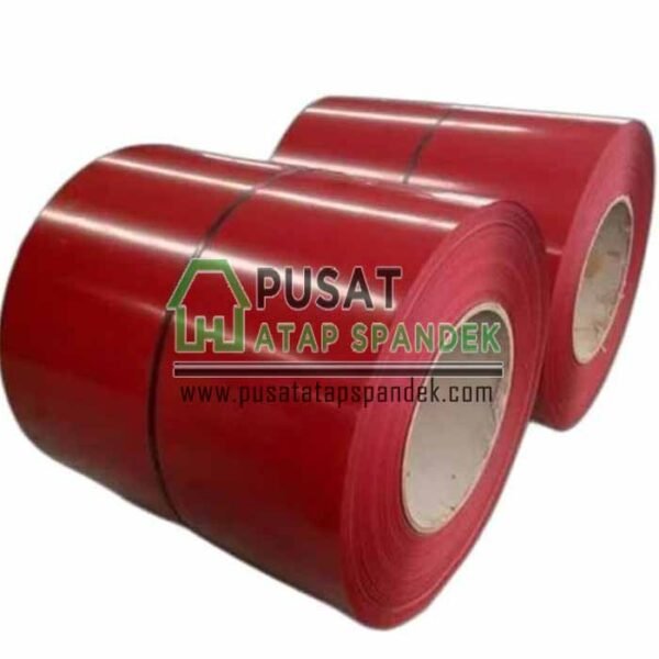 Seng Plat Warna Merah