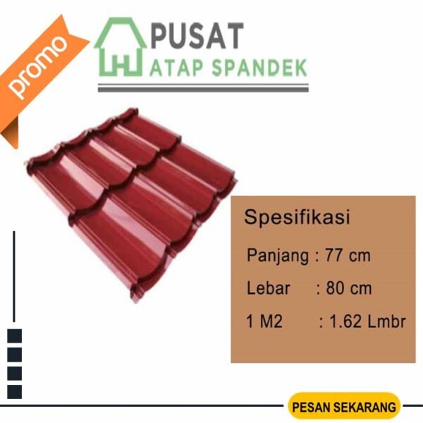 spesfikasi genteng metal pasir colour